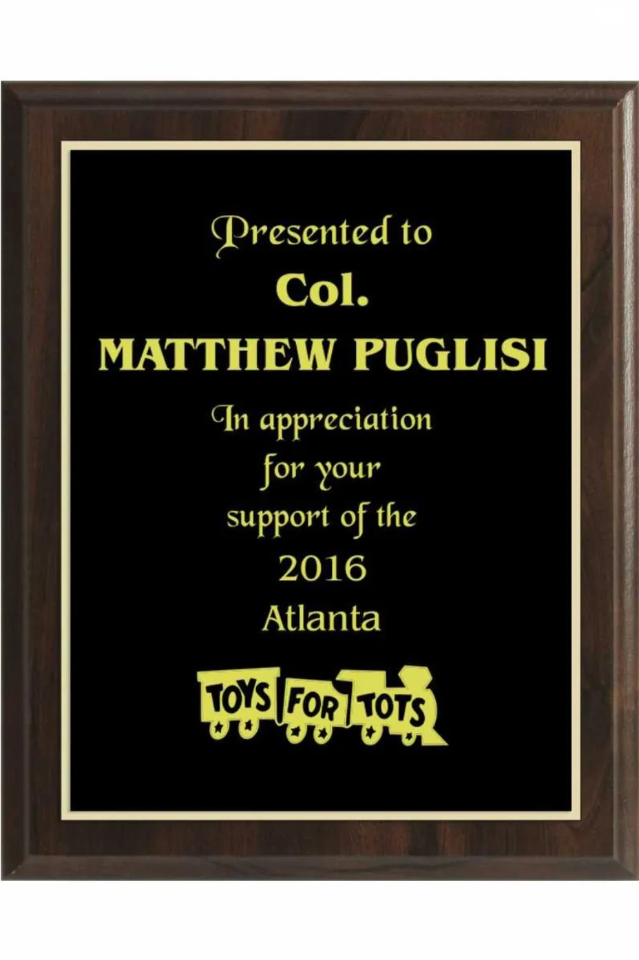 8 x 10 Plaque