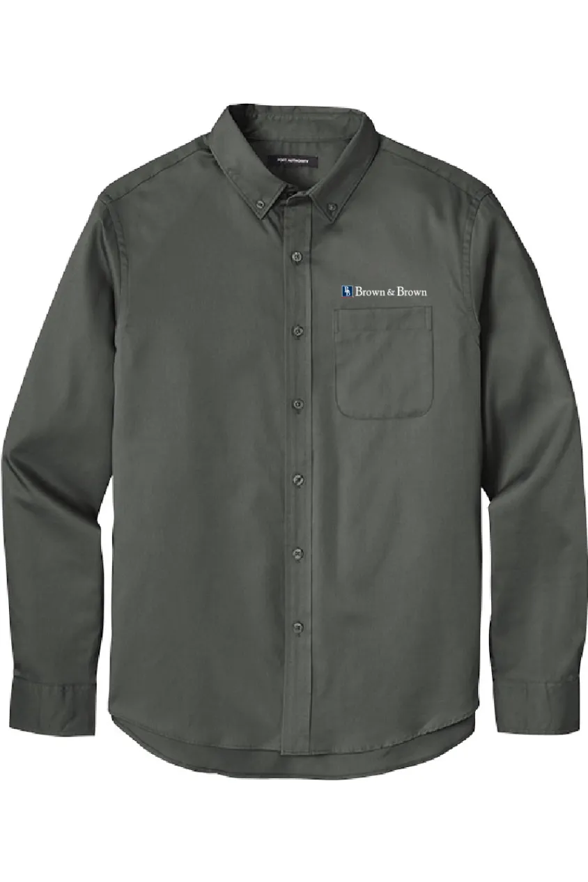 B&B - Port Authority Long Sleeve SuperPro React Twill Shirt - W808