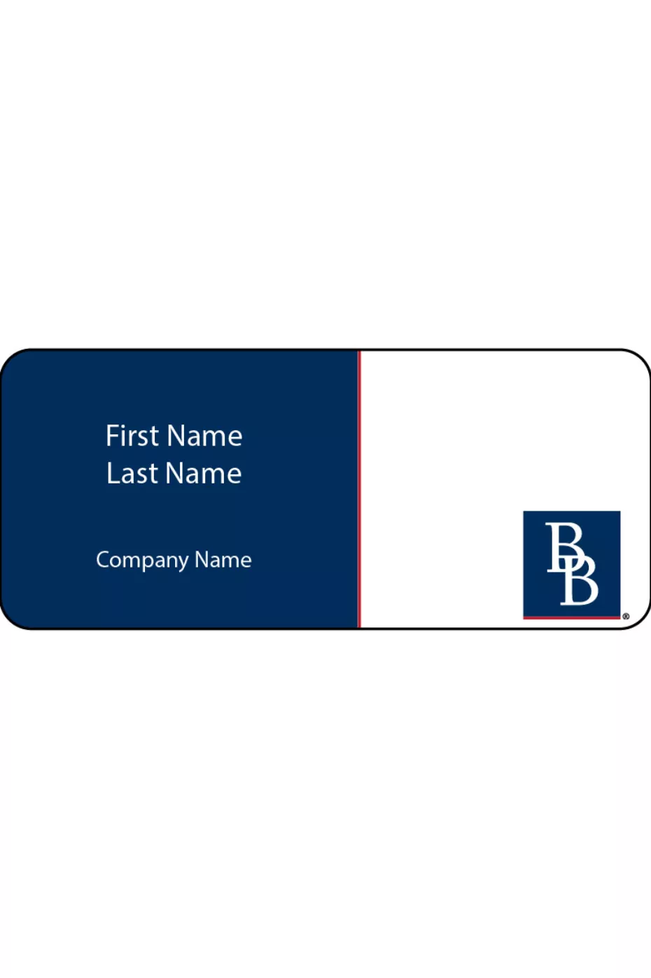 B&B - Name Badges with Magnetic Holder