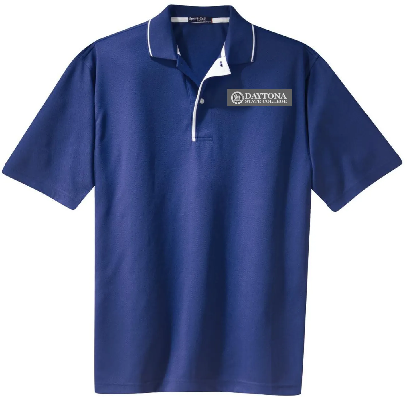 Blue polo with DSC website logo
