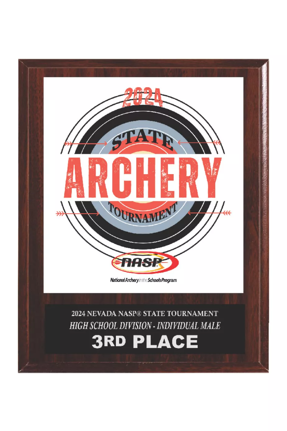 2024 NASP® State Tournament 8 X 10 Plaque