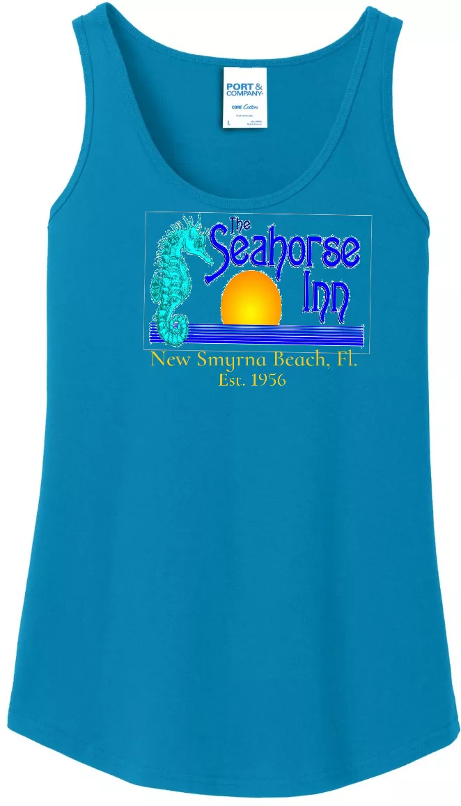 Neon Blue Tank - Back