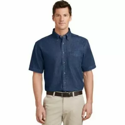 SP11 Port & Company - Short Sleeve Value Denim Shirt