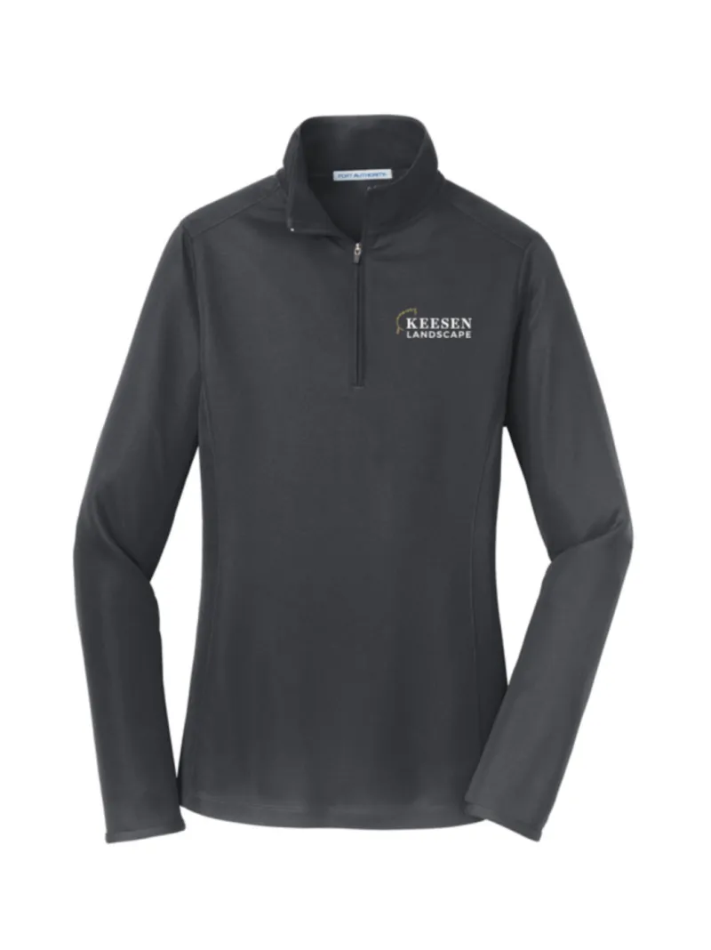 Heartland Port Authority Ladies Pinpoint Mesh 1/2-Zip - L806
