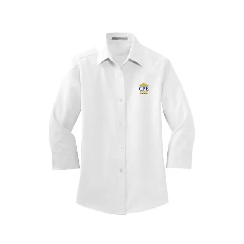 CPE Alumni – Ladies 3/4 Sleeve Button Up Shirt – L612