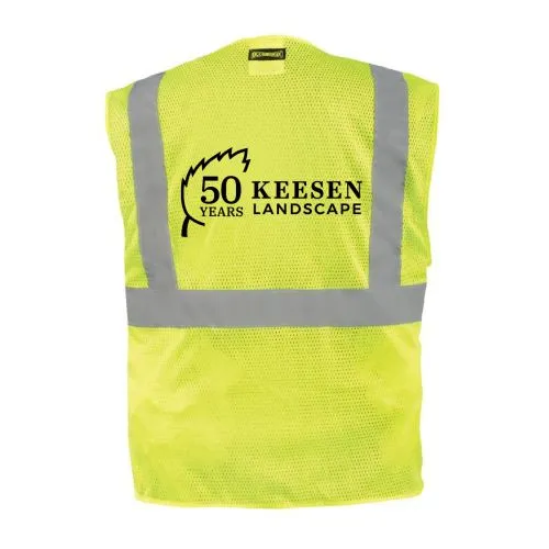 Keesen Safety Vests With Badge Pocket