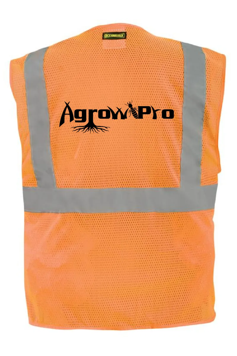 AgrowPro Safety Vests With Badge Pocket