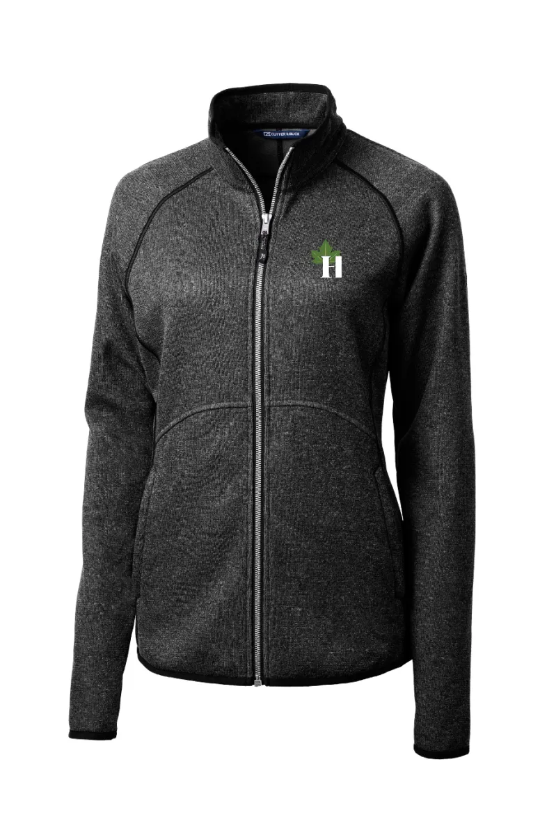 Hillenmeyer - Cutter & Buck Mainsail Sweater-Knit Womens Full Zip Jacket - LCO00059