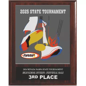 2025 NASP® State Tournament 8 X 10 Plaque