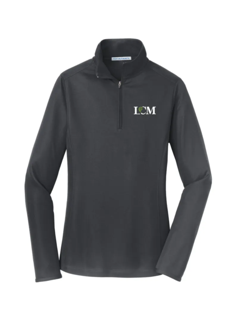 LCM Port Authority Ladies Pinpoint Mesh 1/2-Zip - L806