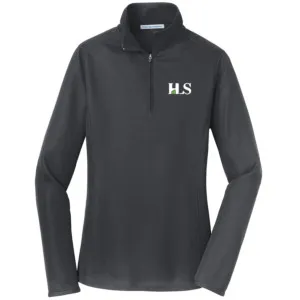HLS Port Authority Ladies Pinpoint Mesh 1/2-Zip - L806