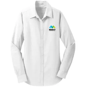 Merit Texas Ladies Port Authority SuperPro Oxford Shirt - L658