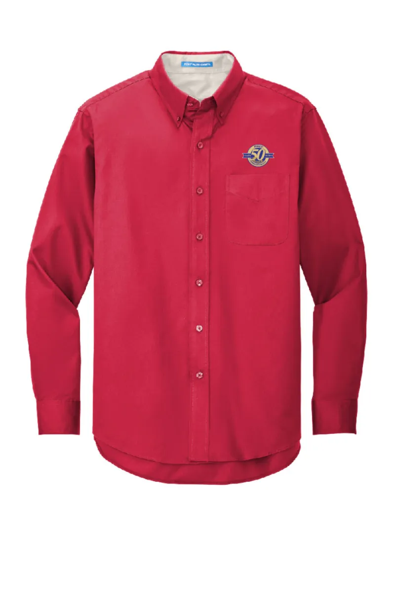 FHCP 50th - Port Authority Long Sleeve Easy Care Shirt - S608
