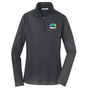 Merit Texas - Port Authority Ladies Pinpoint Mesh 1/2-Zip - L806