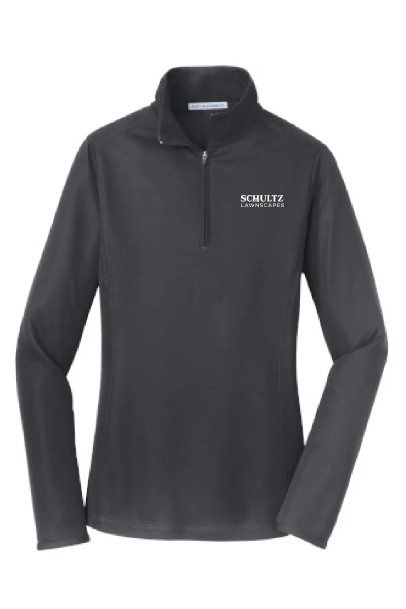 SCHULTZ - Port Authority Ladies Pinpoint Mesh 1/2-Zip - L806