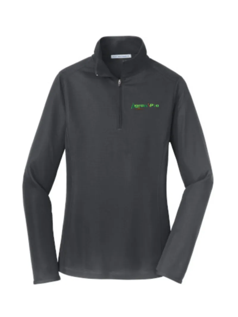 AgrowPro Port Authority Ladies Pinpoint Mesh 1/2-Zip - L806