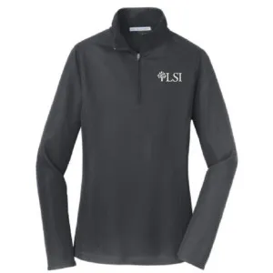 LSI Port Authority Ladies Pinpoint Mesh 1/2-Zip - L806