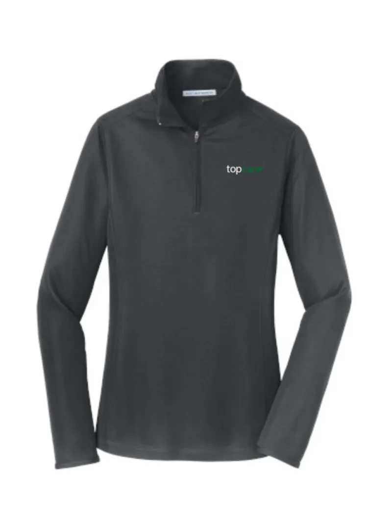 Heartland Port Authority Ladies Pinpoint Mesh 1/2-Zip - L806