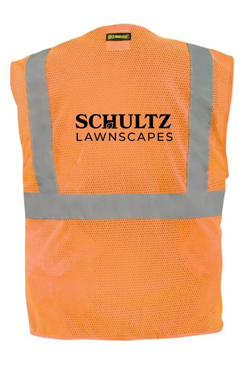 Schultz Safety Vests With Badge Pocket