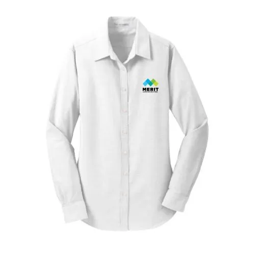 Merit NE - Ladies Port Authority SuperPro Oxford Shirt - L658