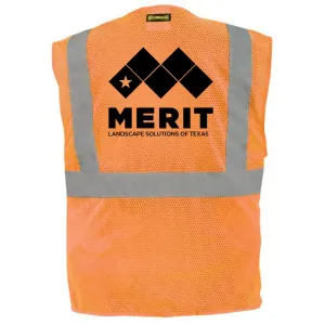 Merit Texas - Safety Vests With Badge Pocket