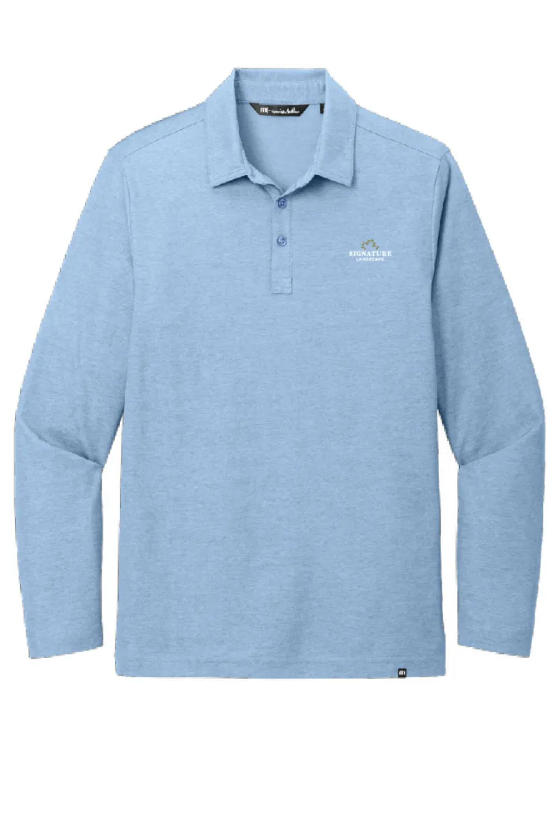 Signature - TravisMathew Men's Oceanside Heather Long Sleeve Polo - TM1MZ343