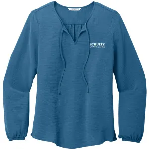 SCHULTZ - Port Authority® Women's Textured Crepe Blouse - LW714