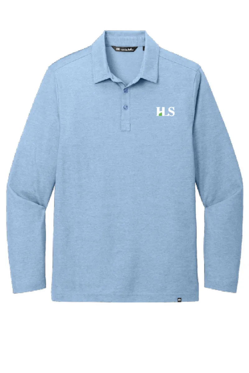 HLS - TravisMathew Oceanside Heather Long Sleeve Polo - TM1MZ343