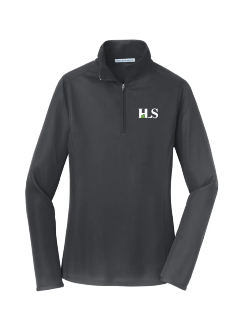 HLS Port Authority Ladies Pinpoint Mesh 1/2-Zip - L806
