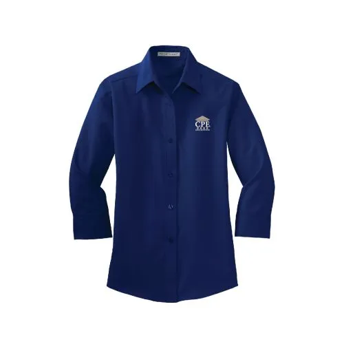 CPE - Ladies 3/4 Sleeve Button Up Shirt - L612