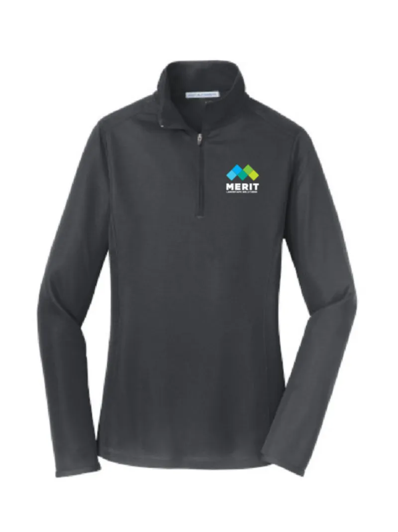 Merit NE - Port Authority Ladies Pinpoint Mesh 1/2-Zip - L806