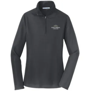Columbia Port Authority Ladies Pinpoint Mesh 1/2-Zip - L806