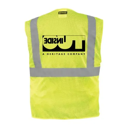 Inside Out Safety Vests With Badge Pocket
