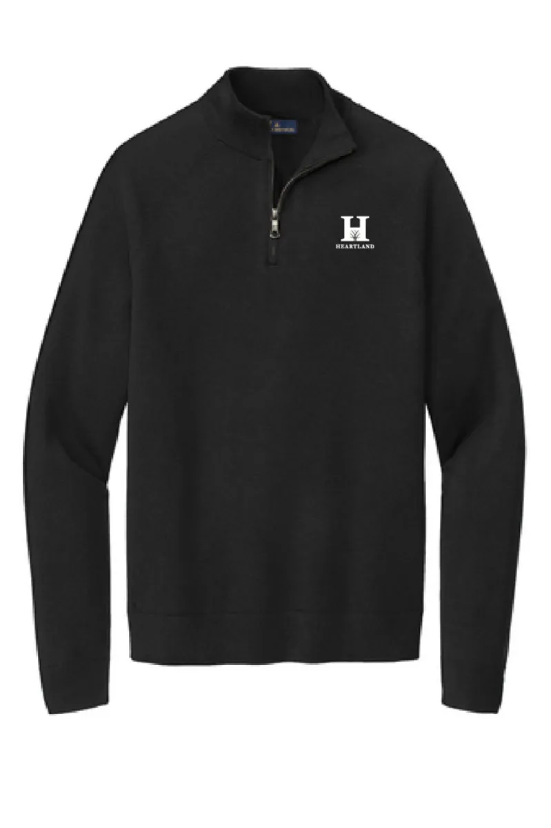 Heartland - Brooks Brothers Cotton Stretch 1/4 Zip Sweater