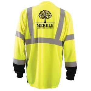 Merkle - Occunomix Black Bottom Long Sleeve Wicking Birdseye Shirt - LUXLSETPBK