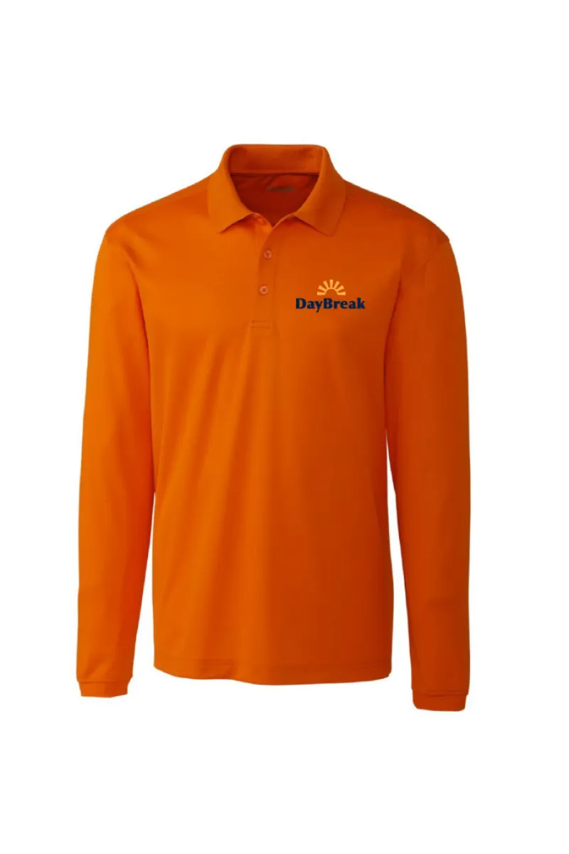 Daybreak - Mens Long Sleeve Pique Polo - MQK00077