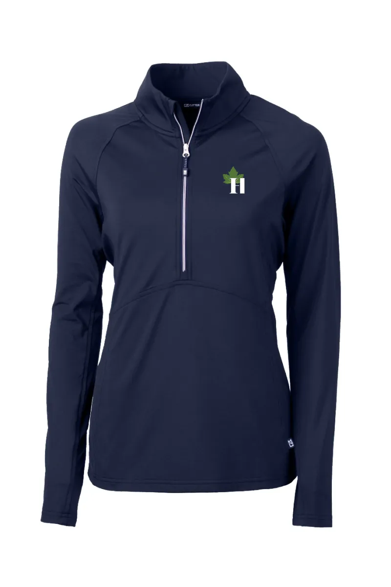 Hillenmeyer - Cutter & Buck Adapt Eco Knit Stretch Recycled Womens Half Zip Pullover - LCK00128