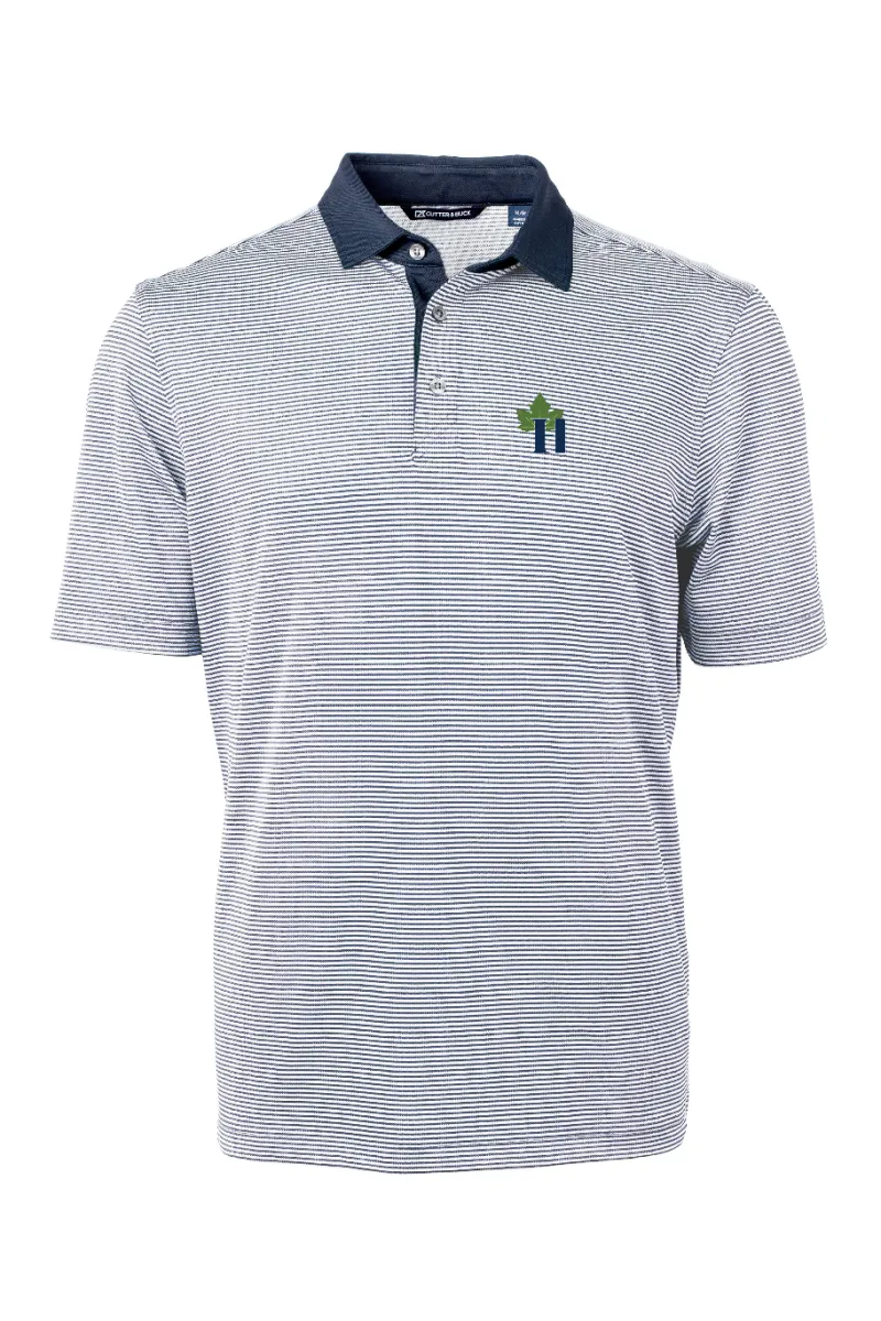 Hillenmeyer - Cutter & Buck Virtue Eco Pique Micro Stripe Recycled Mens Polo - MCK00007