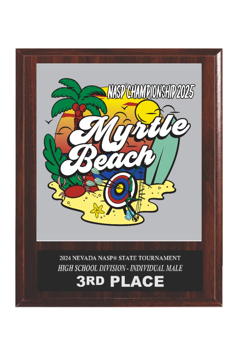 2025 NASP® Champion 8 X 10 Plaque