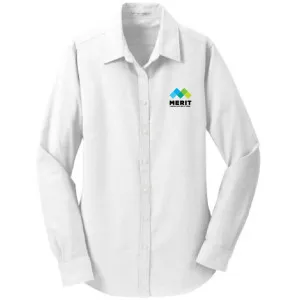 Merit NE - Ladies Port Authority SuperPro Oxford Shirt - L658