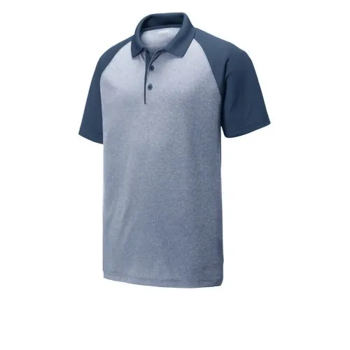 Sport-Tek Heather Block Polo – ST641