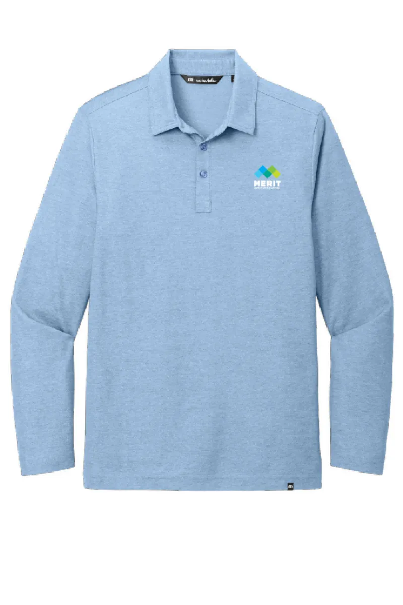 Merit NE - TravisMathew Oceanside Heather Long Sleeve Polo - TM1MZ343
