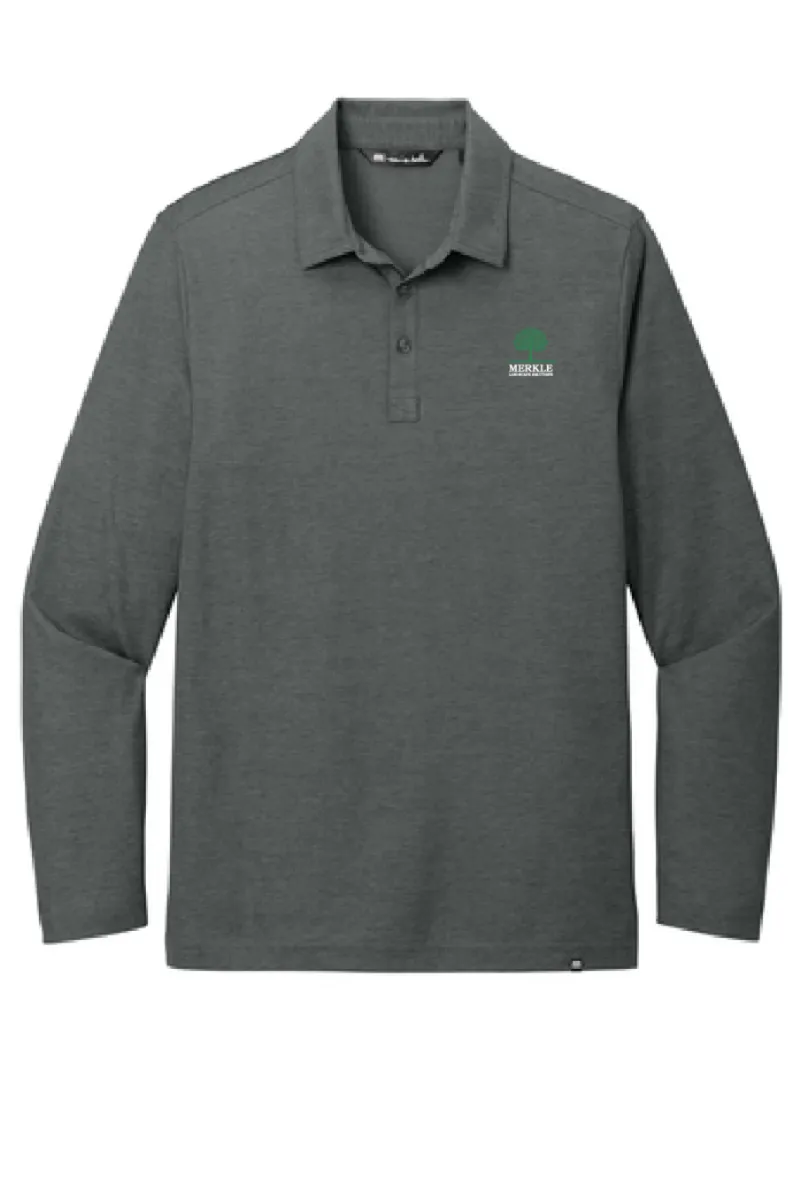 Merkle - TravisMathew Oceanside Heather Long Sleeve Polo - TM1MZ343