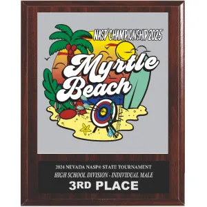 2025 NASP® Champion 8 X 10 Plaque
