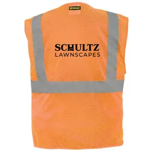 Schultz Safety Vests With Badge Pocket