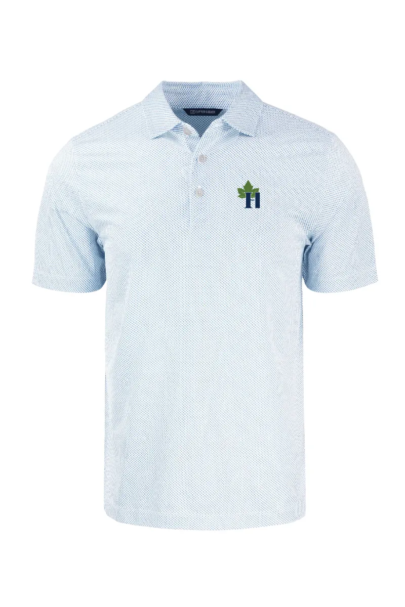Hillenmeyer - Cutter & Buck Pike Eco Symmetry Print Stretch Recycled Mens Polo - MCK01284