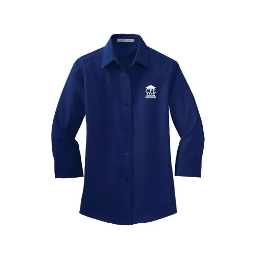 CPE Founder - Ladies 3/4 Sleeve Button Up Shirt - L612