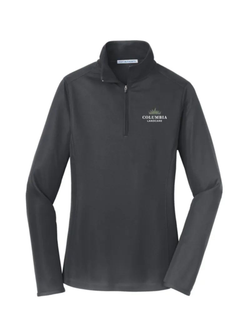 Columbia Port Authority Ladies Pinpoint Mesh 1/2-Zip - L806