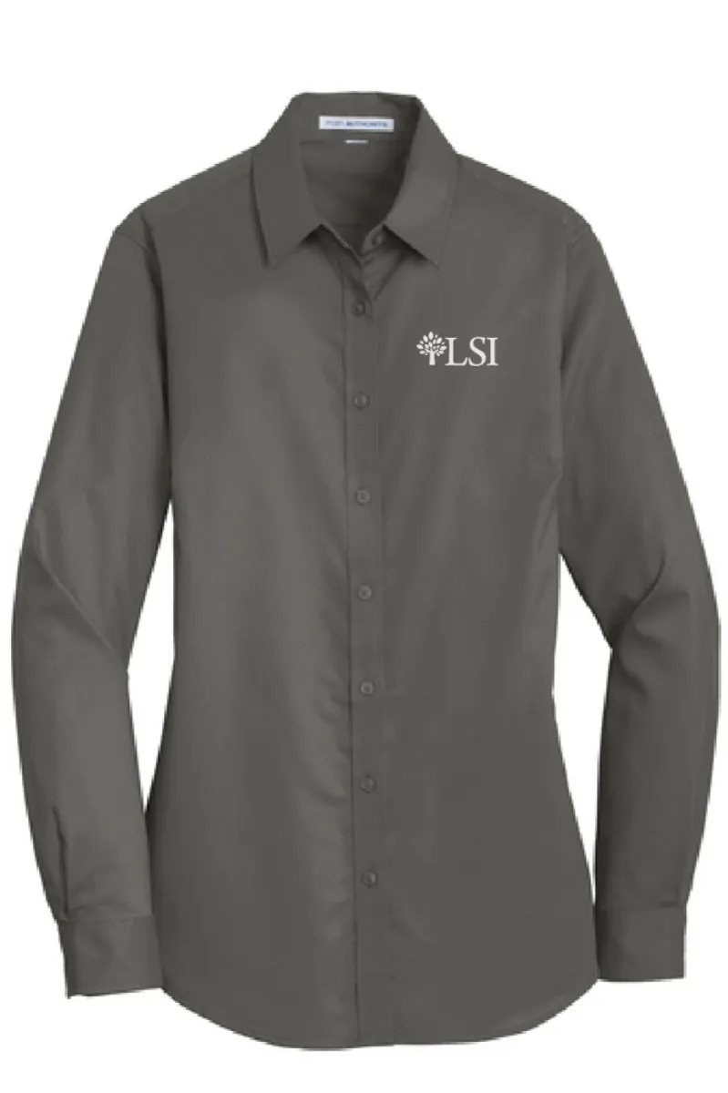 LSI Ladies Port Authority® SuperPro™ Twill Shirt - L663