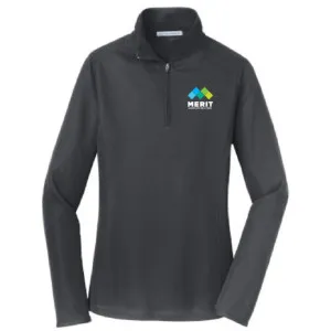 Merit NE - Port Authority Ladies Pinpoint Mesh 1/2-Zip - L806